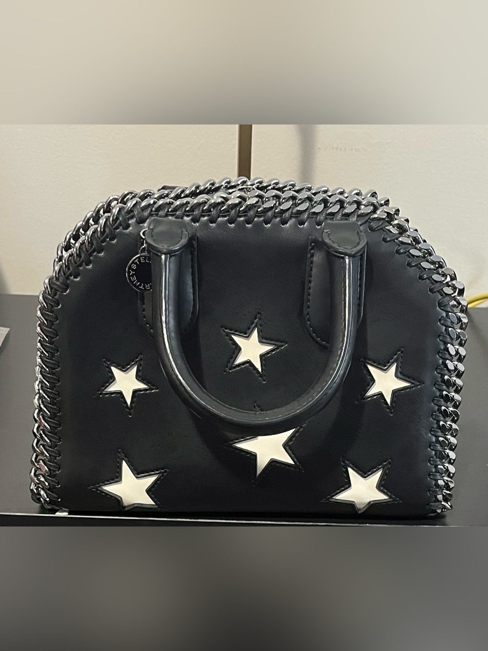 Stella McCartney Falabella Box Bag with White Stars - Picture 15 of 15